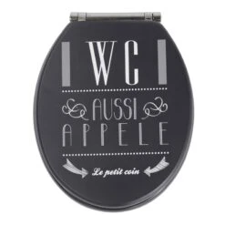 Abattant Frein De Chute Déclipsable Multicolore Bois Compressé Barber