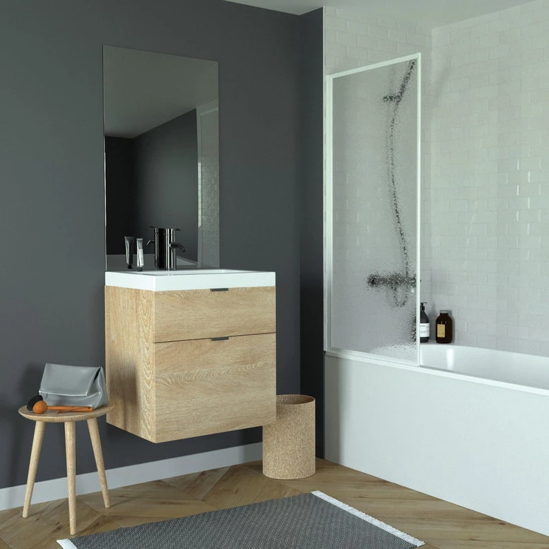 Pare-baignoire 1 Volet Fixe H.130 X L.65 Cm Junior 1 Pare-baignoire 1 Volet Fixe H.130 X L.65 Cm Junior