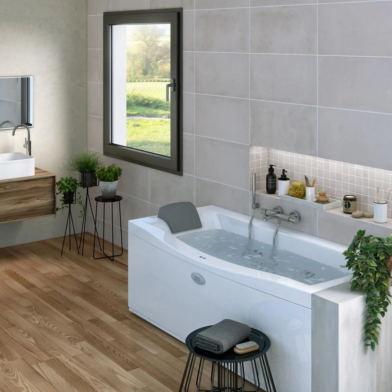 Baignoire Balnéo L.170x L.70 Cm, PROJECTA BY JACUZZI Wave Droite 1 Baignoire Balnéo L.170x L.70 Cm, PROJECTA BY JACUZZI Wave Droite