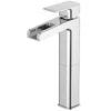 Mitigeur De Lavabo Cascade Chromé Brillant, SENSEA Samar