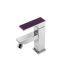 Mitigeur De Bidet Chromé Brillant, MARTI 1921 Willy Aubergine