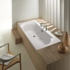 Baignoire Rectangulaire L.180x L.80 Cm Blanc, JACOB DELAFON Elise