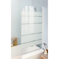 Pare-baignoire 1 Volet Pivotant, H.130 X L.76 Cm Nerea