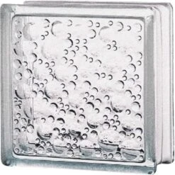 Brique De Verre, Transparent Bullé Brillant