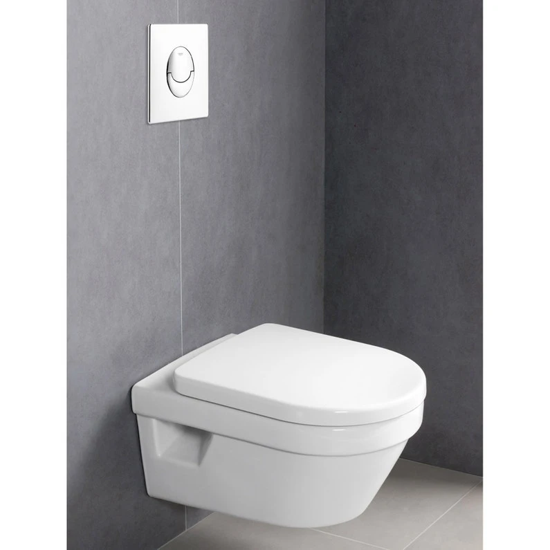 Pack WC Suspendu Architectura VILLEROY & BOCH, Bâti Mural GROHE, Plaque Blanche 1 Pack WC Suspendu Architectura VILLEROY & BOCH, Bâti Mural GROHE, Plaque Blanche