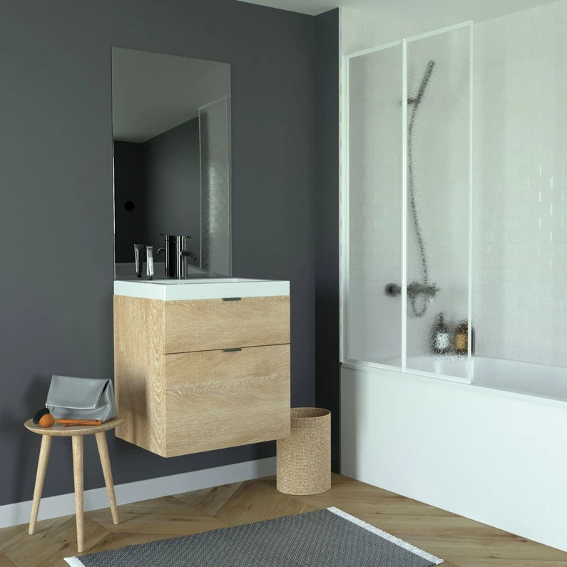 Pare-baignoire 2 Volets Pivotant Pliant H.140 X L.80 Cm Denver 1 Pare-baignoire 2 Volets Pivotant Pliant H.140 X L.80 Cm Denver