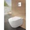 Pack WC Suspendu Subway 2.0 Blanc VILLEROY & BOCH Et Bâti Sol Double GROHE