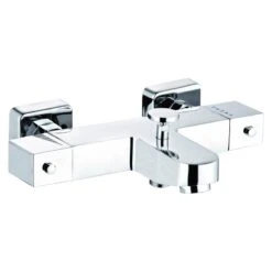 Mitigeur Thermostatique De Baignoire Chromé Brillant, ROUSSEAU Notus