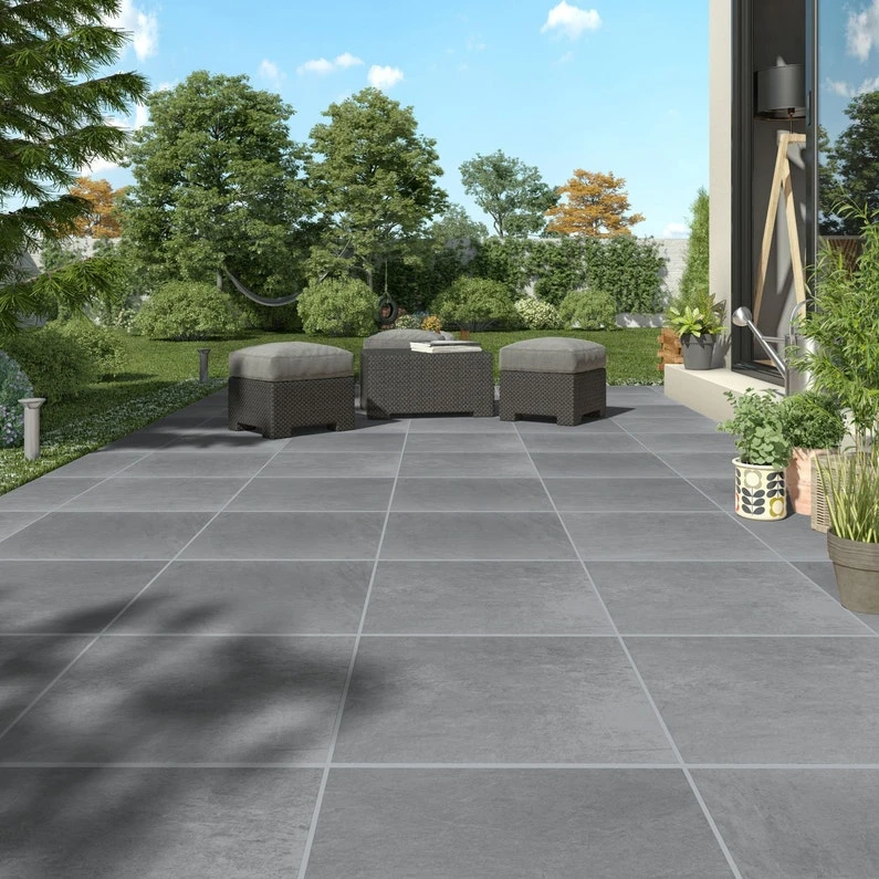 Carrelage Sol Extérieur Medio Effet Pierre Gris Lazy L.45 X L.45 Cm 1 Carrelage Sol Extérieur Medio Effet Pierre Gris Lazy L.45 X L.45 Cm