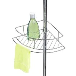 Etagère De Bain / Douche D’angle à Poser, Chromé Brillant, Dolcedo