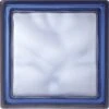 Brique De Verre Pegas Ondulée Brillante, Bleue