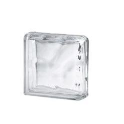 Brique De Verre, Transparent Ondulé Brillant