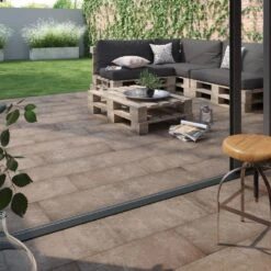 Carrelage Sol Extérieur Effet Béton Gris Fonce Spirit L.30 X L.60 Cm ARIANA