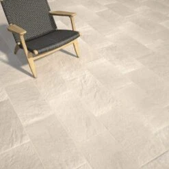 Carrelage Sol Extérieur Medio Effet Pierre Beige Clair Lazy L.30 X L.60 Cm