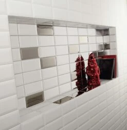 Carreau Métro Argent, L.7.5 X L.15 Cm