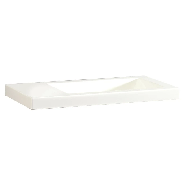 Lave-mains Résine Rectangle Blanc L.43 X P.23 Cm, Nerea 1 Lave-mains Résine Rectangle Blanc L.43 X P.23 Cm, Nerea