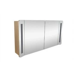Armoire De Toilette Lumineuse L. 120 Cm, Imitation Chêne Naturel Fairway -Offres Salle De Bains Boutique 70605731 3 0 5854970 h 000100000000
