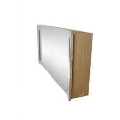Armoire De Toilette Lumineuse L. 120 Cm, Imitation Chêne Naturel Fairway -Offres Salle De Bains Boutique 70605731 4 0 5854974 v 000100000000