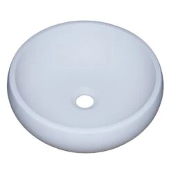 Vasque à Poser Résine De Synthèse Diam.38 Cm Blanc Moon 36