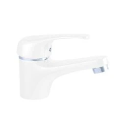 Mitigeur De Lavabo Blanc Brillant, SENSEA Natu