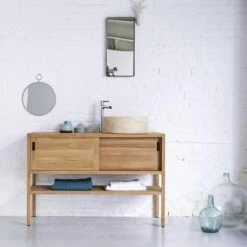 Meuble Vasque Bois, L.120 X H.80 X P.47 Cm, TIKAMOON Arty -Offres Salle De Bains Boutique 75576480 3 0 5719498 v 010000000000