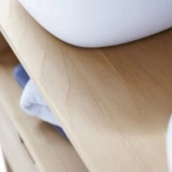 Meuble Double Vasque L.110 X H.78 X P.50 Cm, Teck Naturel, Kwarto -Offres Salle De Bains Boutique 75576515 3 0 5719545 v 000010000000