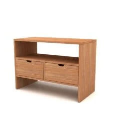 Meuble Double Vasque L.110 X H.78 X P.50 Cm, Teck Naturel, Kwarto -Offres Salle De Bains Boutique 75576515 4 0 5931026 h 000100000000