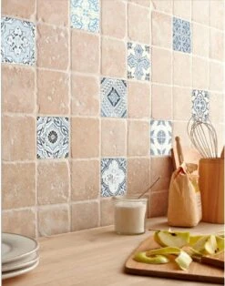 Travertin Mur Pierre Bleu L.10 X L.30.5 Cm, Renaissance