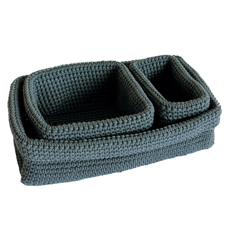 Lot De 3 Paniers En Polypropylène Souple Paris N°1, Remix 1 Lot De 3 Paniers En Polypropylène Souple Paris N°1, Remix