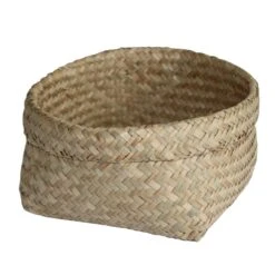 Panier H.9 X L.15 X P.9 Cm Jonc De Mer Naturel