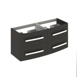 Meuble Simple Vasque L.121 X H.53.7 X P.47 Cm, Gris, Perla -Offres Salle De Bains Boutique 80123321 3 0 5555117 v 000100000000