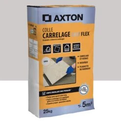 Mortier Colle, Poudre AXTON Easy Flex Gris 25 Kg, 5 M²