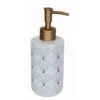 Distributeur De Savon Céramique Gatsby Gold, Blanc