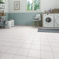 Carrelage Sol Et Mur Forte Effet Carreau De Ciment Blanc Patrimony L.20 X L.20 C