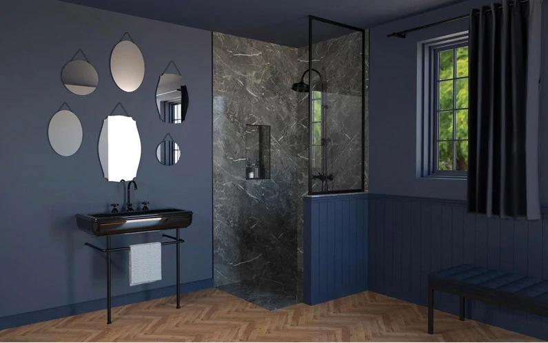 Pare-muret Intégral Fixe H.103 X L.80 Cm Unik 1 Pare-muret Intégral Fixe H.103 X L.80 Cm Unik