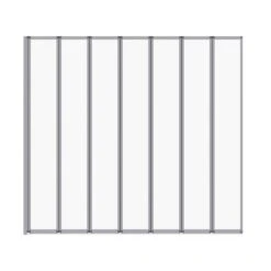 Pare-baignoire 7 Volets Pivotant Pliant H.140 X L.155 Cm Exalt