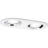 Kit 2 Spots à Encastrer BBC Nova Ovale Orientable Led 4000K PAULMANN GU10 Blanc