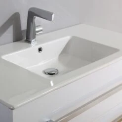 Meuble Salle De Bains 5 Pièces L.100 X H.68 X P.50 Cm, Gris Brillant, Senso -Offres Salle De Bains Boutique 82101946 4 0 5935337 v 000000000000