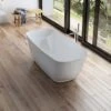Baignoire îlot Ovale L.170x L.75 Cm Blanc Tialys