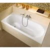 Baignoire îlot Rectangulaire L.170x L.75 Cm Blanc, VILLEROY & BOCH Libra Crystal