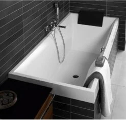 Baignoire Rectangulaire L.170x L.75 Cm Blanc, VILLEROY & BOCH Crystal