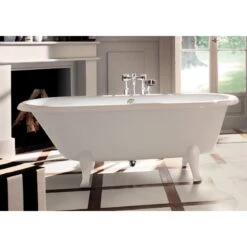 Baignoire îlot Ovale L.177x L.77 Cm Blanc, VILLEROY & BOCH Hommage Crystal