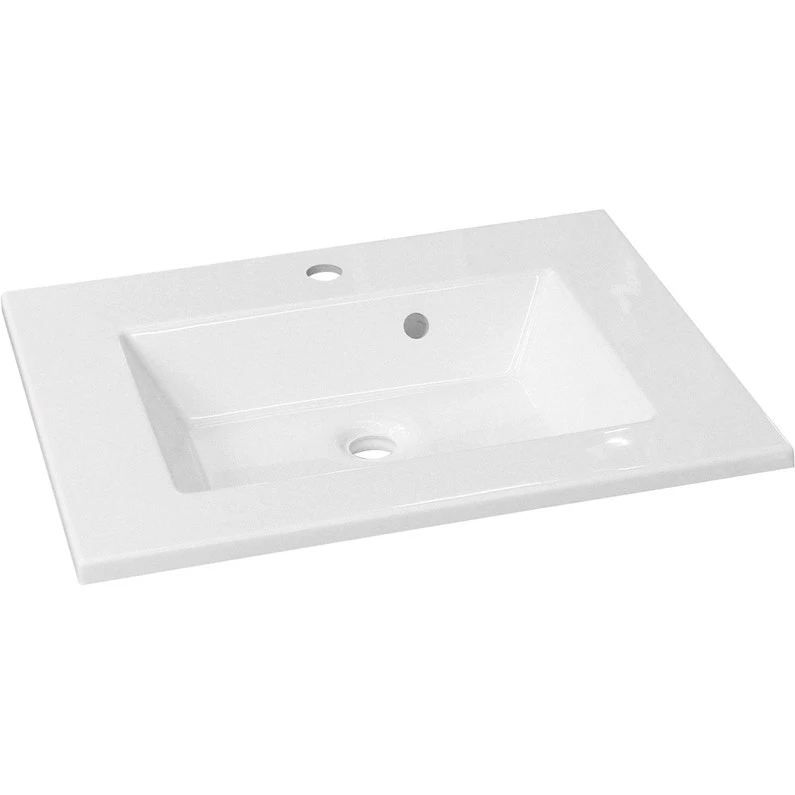 Plan Vasque Simple Résine L.61 X P.48.5 Cm Blanc Modern 1 Plan Vasque Simple Résine L.61 X P.48.5 Cm Blanc Modern