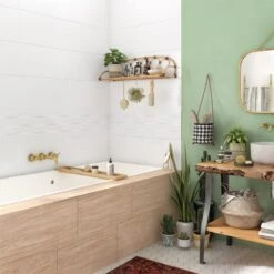 Carrelage Mur Uni Blanc Mat L.30 X L.60 Cm, Frosty ARTENS