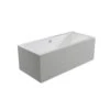 Baignoire îlot Rectangulaire L.170x L.80 Cm Blanc, LG INDUSTRIES Chester