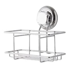 Etagère De Bain / Douche à Ventouse, Gris, Bestlock