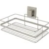 Etagère De Bain / Douche à Ventouse, Satin, Rectangle Bestlock Palladium