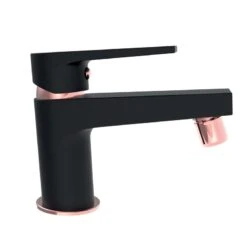 Mitigeur De Bidet Noir, MARTI 1921 Nizar Or Rose