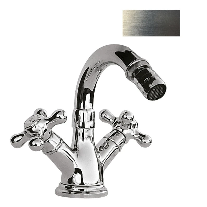 Mélangeur De Bidet Argent Brossé, MARTI 1921 1 Mélangeur De Bidet Argent Brossé, MARTI 1921