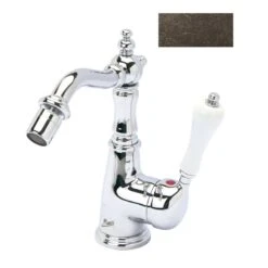 Mitigeur De Bidet Vieux Laiton Brossé, MARTI 1921 Majestic